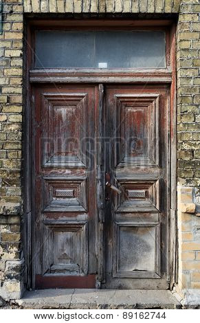 Old Vintage City House Door