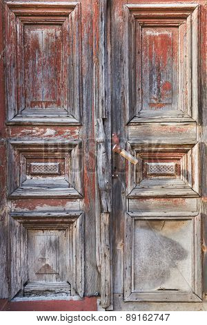Old Vintage Rustic Wood Door