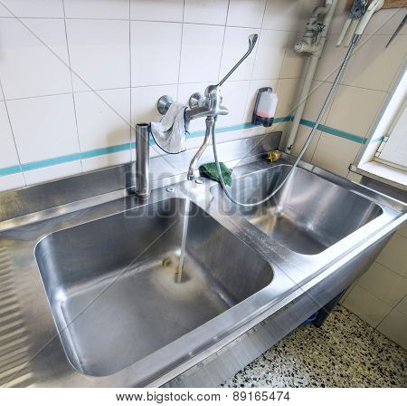 Sink Stainless Steel Industrial Kitchen With Tap