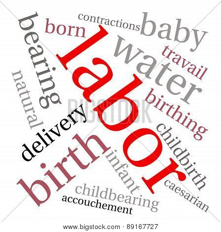 Labor and Birth Word Cloud