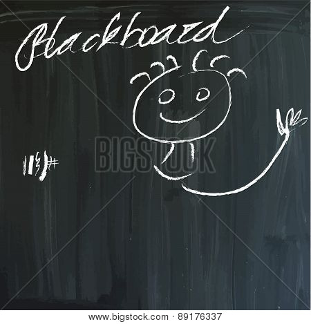 Message On A Blackboard