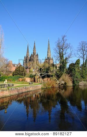 Lichfield Cathedral.