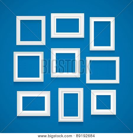 Vector Set Of White Frames.