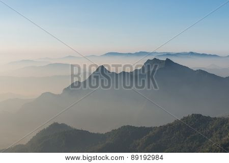 Layer Of Mountain Background