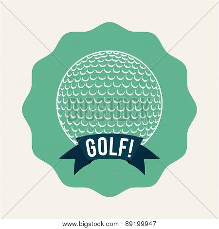 golf design over white background vector illustration