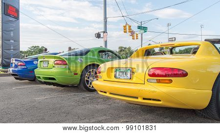 Dodge Vipers, Woodward Dream Cruise, MI
