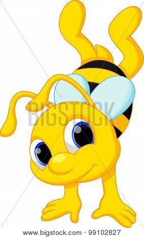 Cute bee cartoon