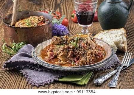french chicken - Poulet Basquaise