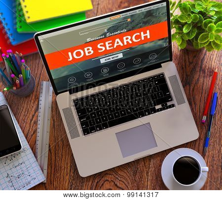 Job Search. Office Working Concept.