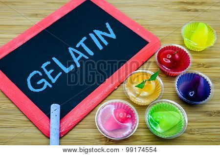 Concept Of Gelatin Used As A Gelling Agent In Food Manufacturing