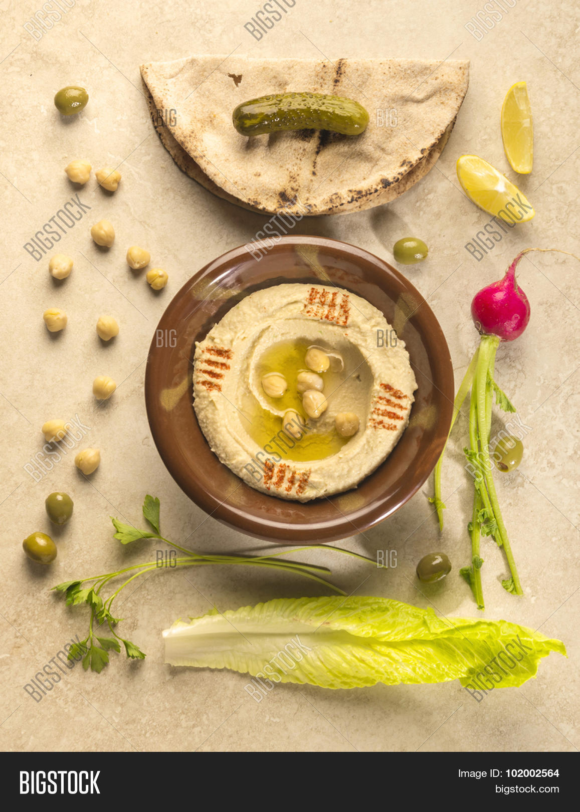 Bowl Hummus Popular Image & Photo (Free Trial) Bigstock