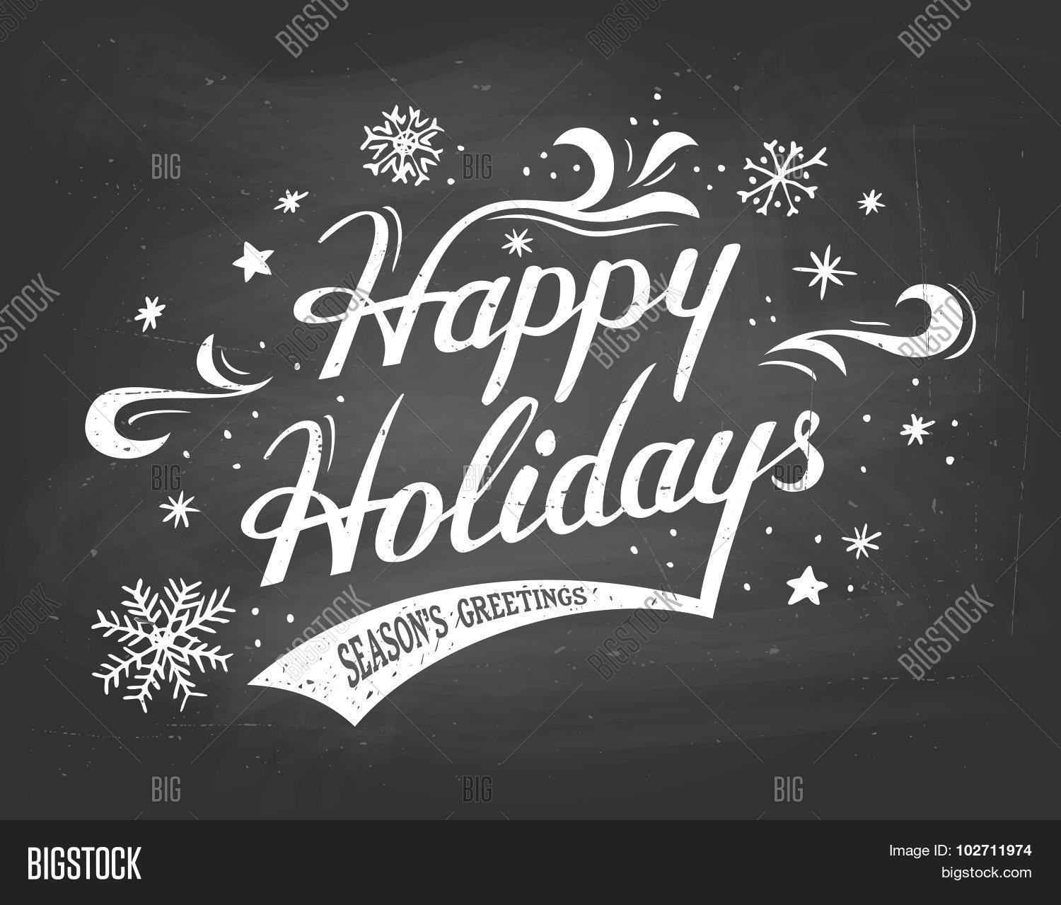 Happy Holidays On Vector & Photo (Free Trial) | Bigstock