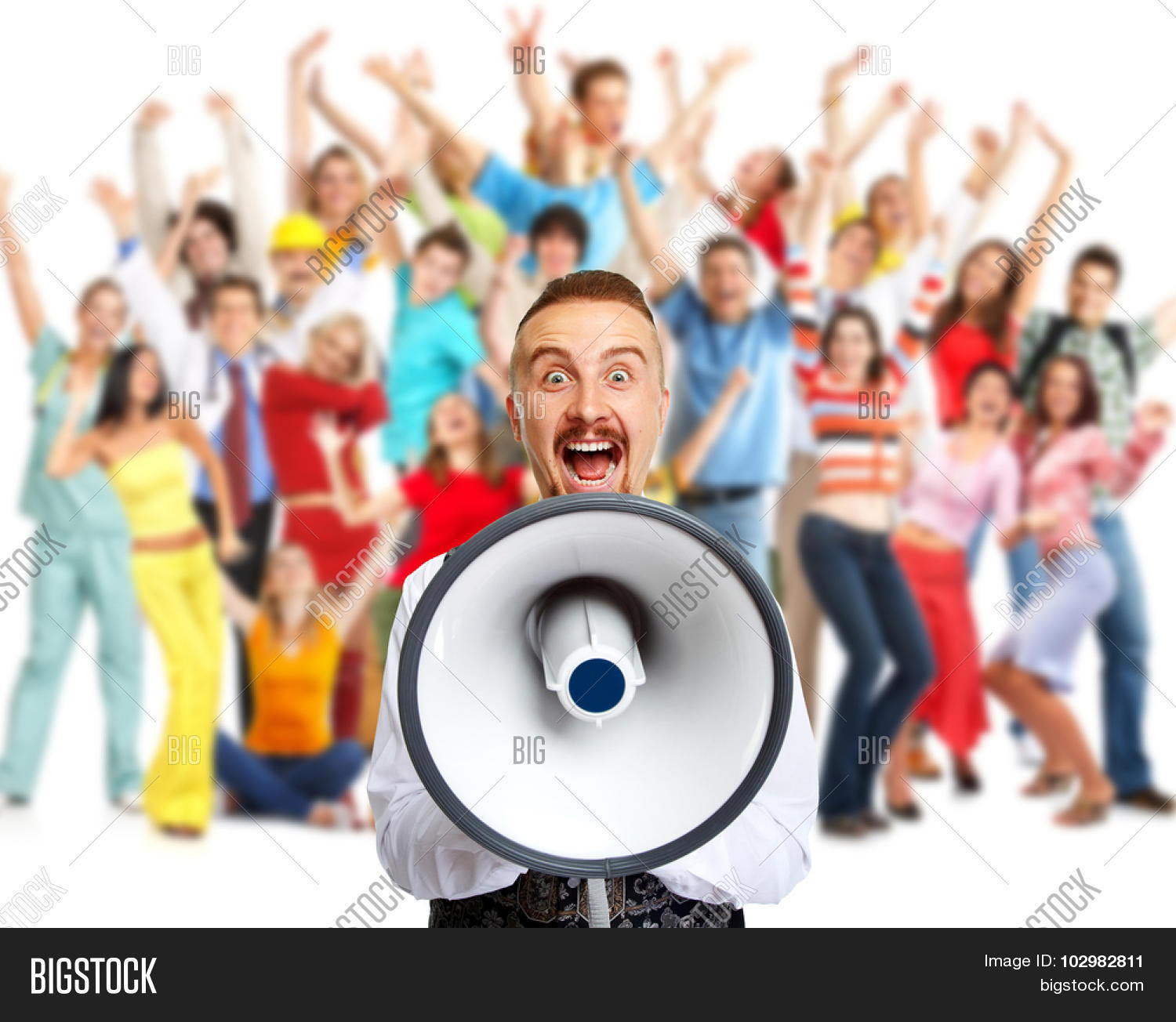 Young Man Talking Loud Image & Photo (Free Trial) Bigstock