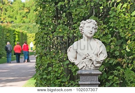 Tsarskoye Selo (Pushkin). Saint-Petersburg. Russia. The Catherine Park Sculpture