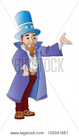 Magician, vector illustration