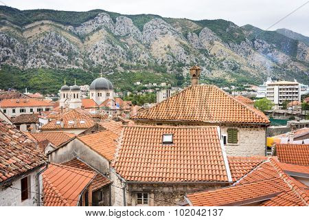 Roofs Of The Old Town Kotor, Montenegro