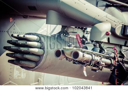 Rockets On Helicopter