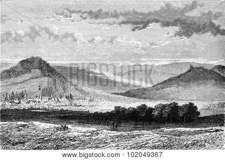 The Gleichen, vintage engraved illustration. Le Tour du Monde, Travel Journal, (1872). 