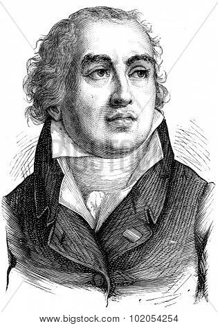 La Rochefoucauld, vintage engraved illustration. History of France 1885.
