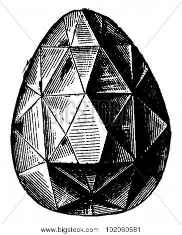 Sancy, vintage engraved illustration. Industrial encyclopedia E.-O. Lami - 1875.