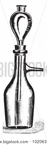 Filter, vintage engraved illustration. 