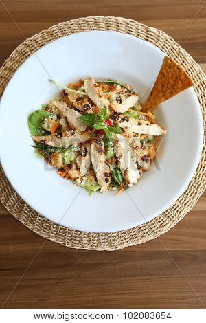 vegetable chicken salad menu