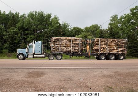 Timber Truck In Nova Scotia
