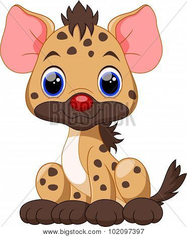 Cute Hyena cartoon