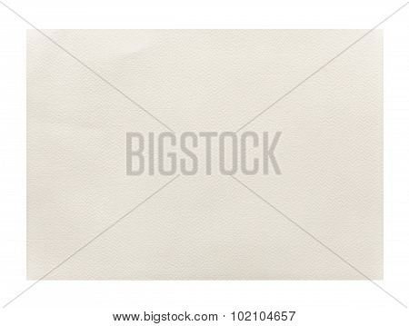 Yellow Rough Empty A4 Paper Isolated On White