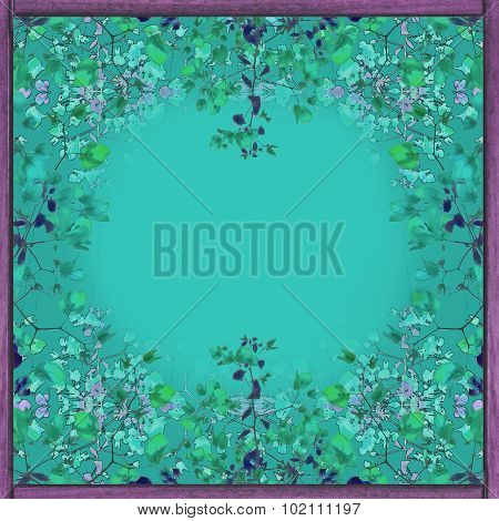 Floral Decorative Frame Background