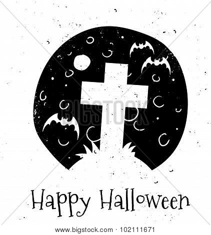 Happy Halloween Typographical Background