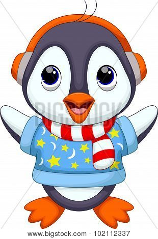 Cute penguin cartoon