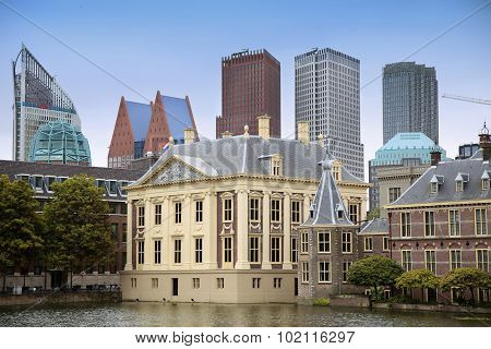 Binnenhof Palace, Dutch Parlament In The Hague, Netherlands