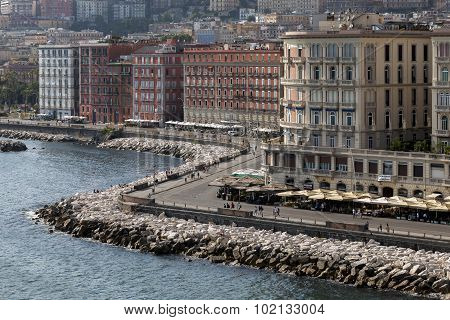 Lungomare In Naples, Italy