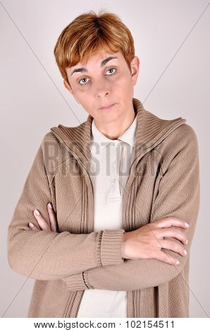 Insulted and jealous woman