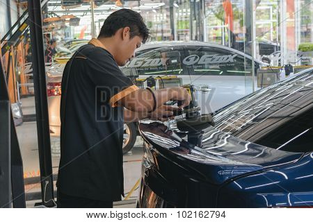 Polishing The Car