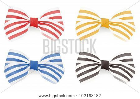 Set of Striped bows