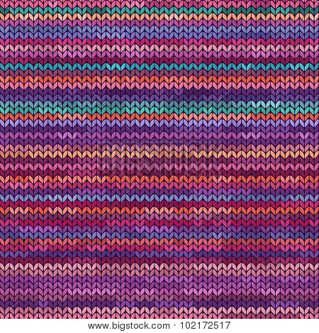 Melange Knitted Seamless Pattern.