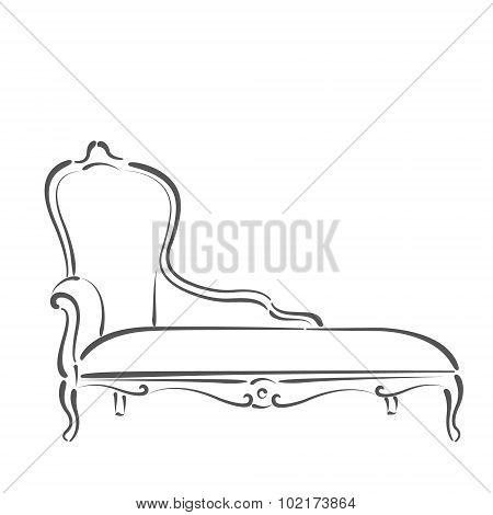 Sketched sofa.