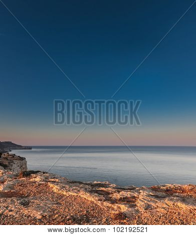 Sunrise At Majjistral Point Malta