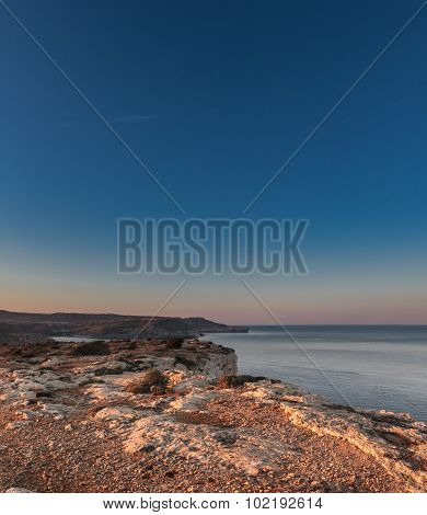 Sunrise At Majjistral Point Malta