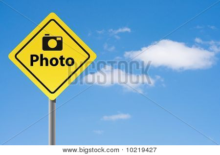 Sign Foto Himmel Hintergrund.