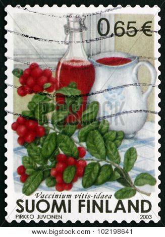 Postage Stamp Finland 2003 Cowberry