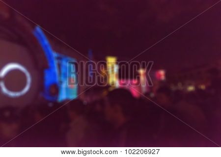 Light projection festival theme blur background