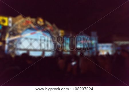 Light projection festival theme blur background