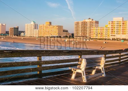 Virginia Beach Boardwalk from Pier