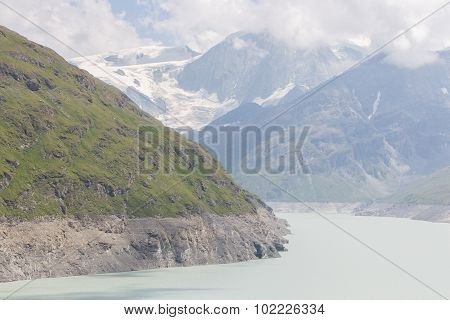 The Green Waters Of Lake Dix - Dam Grand Dixence - Switzerland