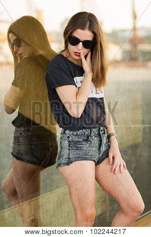 Beautiful Girl In The City
