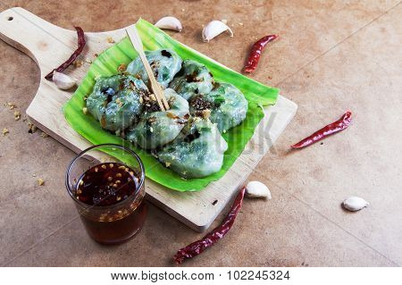 Allium Tuberosum Pastry Steaming
