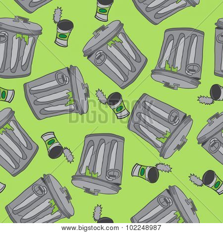 garbage seamless pattern